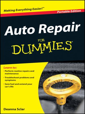 Auto Repair For Dummies - ebook